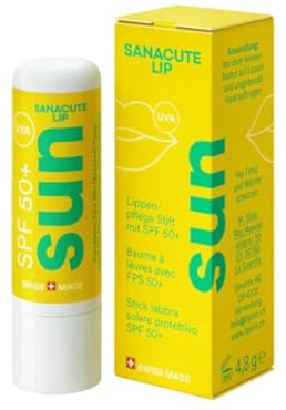 Lipivir Sun Lip Balm Stick SPF 50+ – High UVA & UVB Protection with Beeswax, Jojoba Oil, and Zinc Oxide – Moisturising Lip Care for Sun Protection