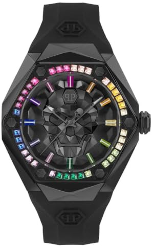 Philipp Plein Herren Uhr Analog Quarz The $Kull Spikes