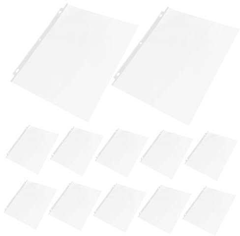 Sewroro 50stücke Klarsicht-ordnerhüllen Robuste Plastikhüllen Für Dokumente Transparente Seitenprotektoren Für Einfaches Blättern Und Organisieren Vielseitige Schutzlösungen Für