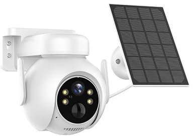 Ruiseawing Cameras for Home Security 2K HD 4G SIM Card Solar Camera 4MP Outdoor Wireless Built-in Battery Powered PTZ Camera PIR Human Detect 2-Way Audio with Motion Detection(WIFI NO SD Card)