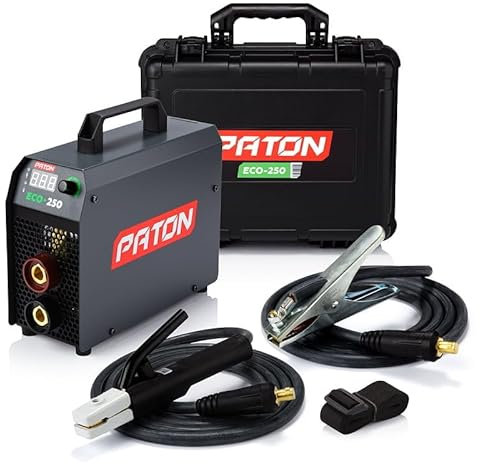 PATON ECO-250 MMA Welding Machine Welder with Accessories | 250 Amp arc Welder | Portable Welder kit 240V | Stick Welding Set