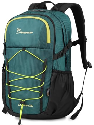 Mountaintop - Mochila de senderismo de 25/30 L para mujer y hombre, mochila de día para caminatas diurnas, actividades al aire libre, paseos en bicicleta, 25L, Mochilas rucksack