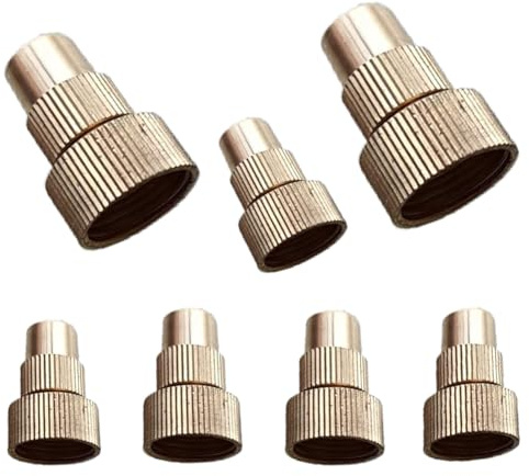 Buse réglable en cuivre pure Bulle de brume de 20 pcs pour le système de brouillard de refroidissement extérieur, jardin, irrigation agricole et fécondation, protection contre la goutte à goutte