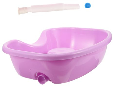 Bacinella per Lavare Chioma a Letto, in Plastica Porpora | Persone Mobilità Ridotta e Adulti, Posizione Comoda del Collo, Uso Domestico Quotidiano