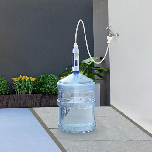 EZ Jug Water Filtration System – Certified by IAPMO R&T to NSF 53 Standards | Filter & Fill 5-Gallon Jugs from Any Garden Hose Faucet | Outdoor Faucet Compatible | Reduces Chlorine, Lead, Cysts & VOCs