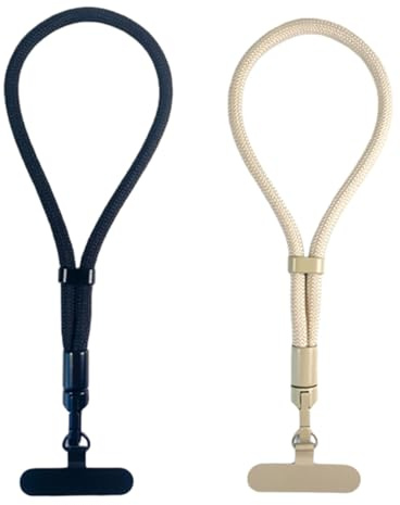 Bamyli 2 cadenas para teléfono móvil, cortas, universales, cortas, correas de mano con cadena para teléfono móvil, soporte para llaves, cortos, cordeles