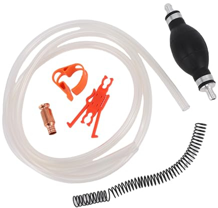 AKLOSIPY Pompe à Siphon à, Pompe de Transfert de Carburant Manuelle Portable pour, Huile, Eau, Liquide, Tondeuse à Gazon de Voiture