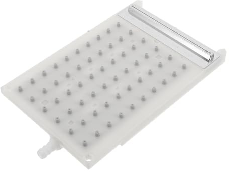 Veemoon Repuesto de Cabezal de Ducha Tipo Lluvia Rectangular de Plástico 6x10 Orificios, Eficiencia en Agua y Resistencia a Depósitos Minerales para Baño