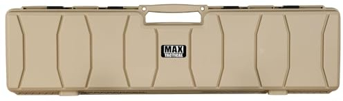 MAX Tactical Hard-Case Waffenkoffer – Robuster Polymer-Koffer mit Schaumstoff-Inlay, stapelbar & abschließbar – für Gewehr & Pistole