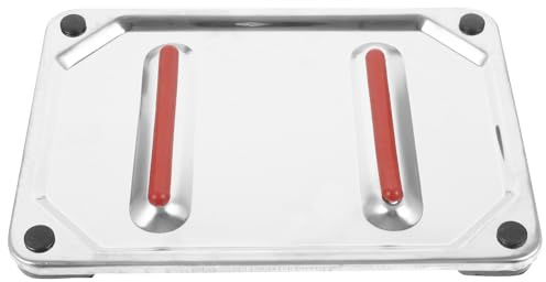 Mikikit Supporto per Ferro da Stiro in Acciaio Inossidabile Design Cuscinetto Antiscivolo Resistente al Calore, per Uso Domestico e Facile da Trasportare