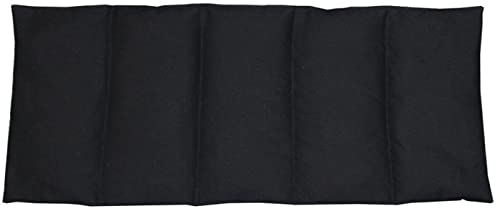 Franzis Nähstube 50x20cm Cojín de cerezo negro en 100% algodón I Almohada de huesos de cereza 50x20 para microondas I Almohadilla térmica, Cojín de cerezo, Almohada cervical