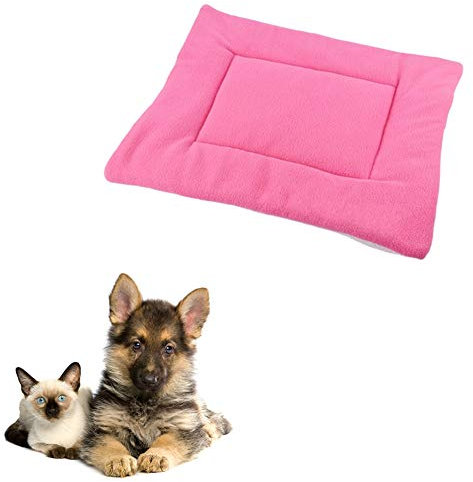 BOENTA Hundedecken Katzendecke Welpenbett Haustierdecke Katzendecke Warme Hundedecke Hundebett klein Hundekiste Bett Hundebett Zubehör Katzenbetten pink,XL