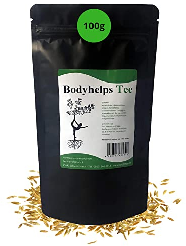 Konfitee Bodyhelps Tee 100g I Veganes Naturprodukt I Stoffwechsel Booster I Kreuzkümmel Kurkuma Ingwer & Hagebutte I Frei von Zusätzen & Aromastoffen I Premium Qualität