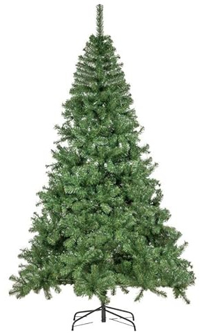 Nataland Albero di Natale Artificiale Verde Modello Ainos Altezza 150 Cm, Abete Super Folto con Effetto Realistico e Rami Con Aghi Anticaduta