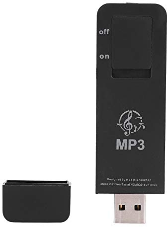 Yunseity USB MP3-Player Stick, Digitaler Musikplayer mit Verlustfreiem Sound, mit Trageschlaufe und Kopfhörer, Erweiterbar auf Bis zu 32 GB
