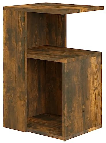 vidaXL Beistelltisch Couchtisch Wohnzimmertisch Kaffeetisch Sofatisch Teetisch Tisch Wohnzimmer Räuchereiche 36x30x56cm Holzwerkstoff