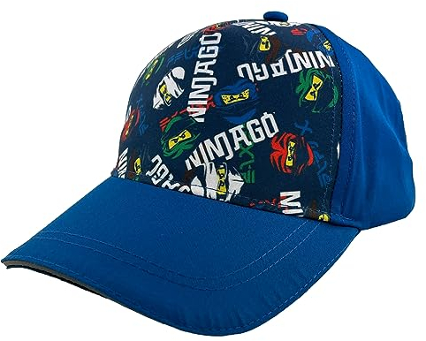 LEGO Ninjago Kinder Kappe, Baseballcap blau mit Schriftzug