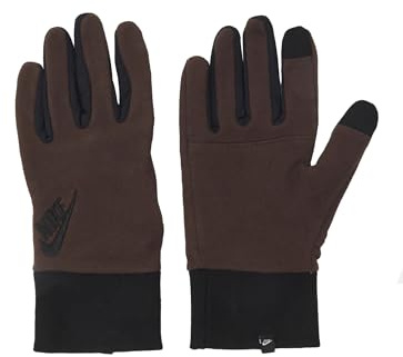 Nike Herren Club Fleece Trainingshandschuhe 2.0 Winter Sporthandschuhe Running Training warm, Baroque Brown/Black/Black, M