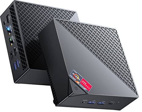 ACEMAGICIAN AM06 Pro Mini PC, AMD Ryzen 7 5700U (8C/16T, bis zu 4.3Ghz),32GB DDR4 1TB M.2 SSD Mini Computer mit 4K Triple Display | Type-C | Dual Ethernet | WiFi 6 | BT 5.2