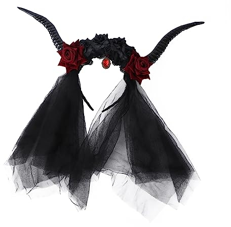 Didiseaon 3 Pcs Agate Palette Tessuto Fascia Abbigliamento Tromba Halloween Pizzo Velo Fascia Vintage Accessori Per I Fiori Steampunk Unico Gotico Halloween Accessori Per