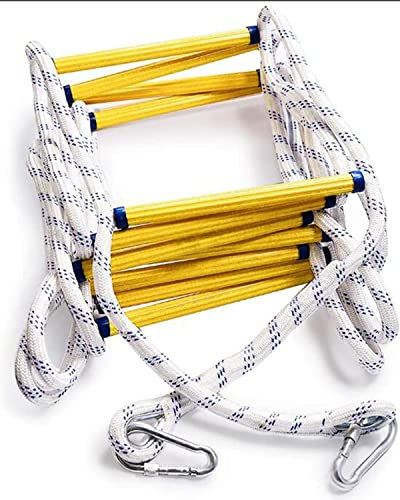 PNAJFUEL Sicherheitsleiter, Rettungsseilleiter Für Zuhause, Nylon-Strickleiter, Not-Feuerleiter, Weiche Sicherheitsleiter, Feuerfeste Rettungsleiter/a/5M/16Ft