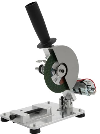 Mini sega elettrica da tavolo, manuale con 2 lame per sega, troncatrice (angolo regolabile 0-45°), sega circolare da tavolo, per legno, acciaio, alluminio, 110-220 V, 96 W