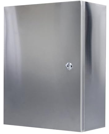 KUANGGE VerteilerkastenWetterfester Schaltkasten, Metall-Anschlusskasten, Edelstahl-Schaltkasten, wasserdichter Anschlusskasten zur Wandmontage (Größe: 600 x 500 x 180 mm)