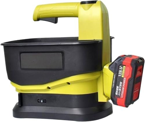 FJYAWEN Spandiconcime Senza Fili per Batteria da 20 V - capacità 5,5 L Spandiconcime Elettrico Portatile, Spandiconcime per Prato E Giardino, Larghezza di Spargimento Regolabile