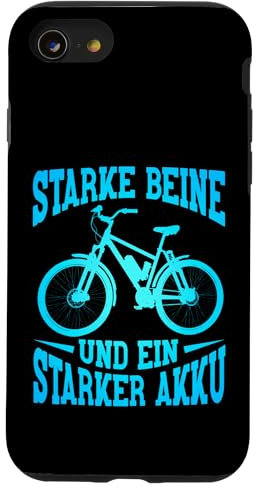 Starke Beine Und Ein Starker Akku Fahrradfahrer E-Biker Hülle für iPhone SE (2020) / 7 / 8