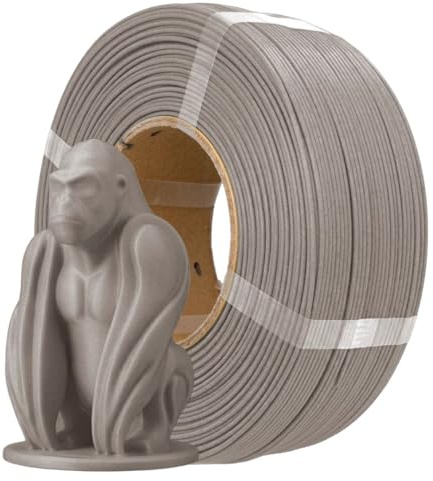 AzureFilm Refill Lumberlay Filament 1,75 mm – 750g – holzähnliches Finish – Hergestellt aus 40% recyceltem Holz – flexibel und langlebig – umweltfreundlich (graue Eiche, 750g)