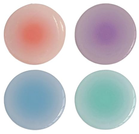 UEKPDM 4 Pack Ombre Gradient Phone Grips, Collapsible Expandable Phone Stand with Adhesive Backing, Round Kickstand for Smartphones, Purple Blue Pink Green Set