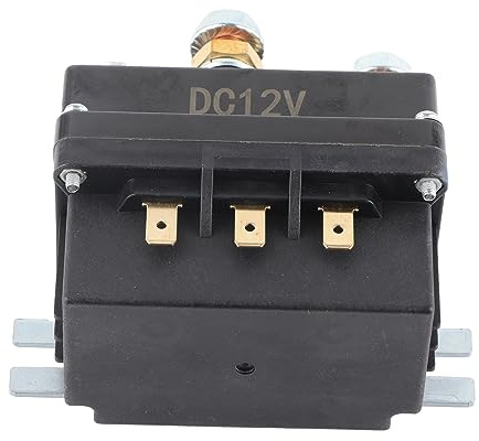 Qqmora Winch Solenoid Relay Contactor 12V 500A Heavy Duty Replacement Control Switch for ATV UTV 8000lb 12000lb Winches