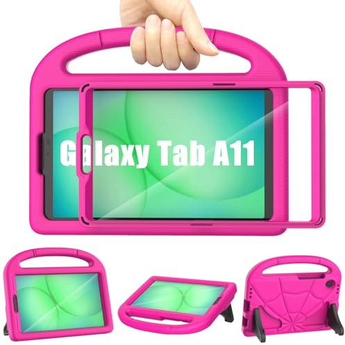 Patamiyar barnfodral för Samsung Galaxy Tab A11 8,7 tum 2025/Galaxy Tab A9 8,7 tum 2023 med skärmskydd, stötsäkert Patamiyar Samsung A11/A9 tablettfodral med handtag och stativ för Galaxy A11/A9