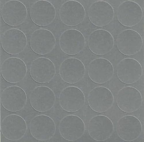 Dark Gray 14mm Self-Adhesive Furniture Screw Hole Cover Caps 25 Pcs, Acrylic, Durable, Thin, Perfect for Shelves, Camlock, Confirmates, Egger Compatible