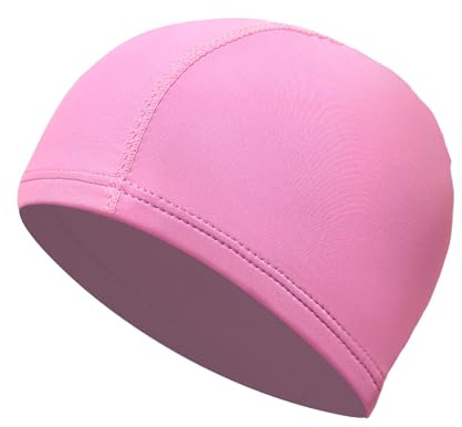 YAWYO Bonnet de Bain Tissu Rose, Unisexe, Bonnet Extensible et Confortable pour Femme et Homme