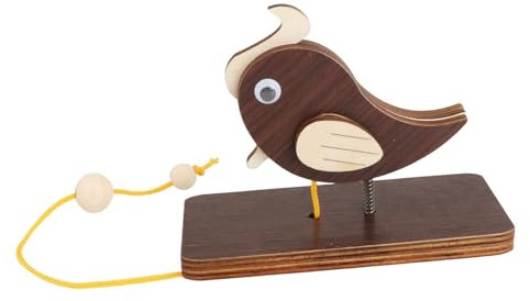 drburpily Robuste, einzigartige Türklingel aus Holz, kreativ für die Dekoration zu Hause und im Büro, verleiht Charme, Türklopfer aus Holz für Eingangsfenster, Innenbereich, kreative Türklingel