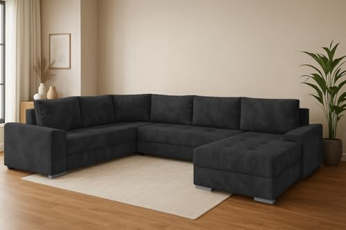 Generisch Ecksofa Couch Garnitur Sofagarnitur Chief Krono 07 U mit Schlaffunktion Wohnlandschaft