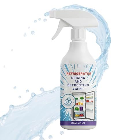 Gefrierschrank-Abtauspray, 120 ml, schnell wirkendes Eisschmelzen, Windschutzscheiben-Abtauspray, für Windschutzscheibe, Kühlschrank, Schlüssellöcher, Auto, Küche, Restaurant, Wohnheim