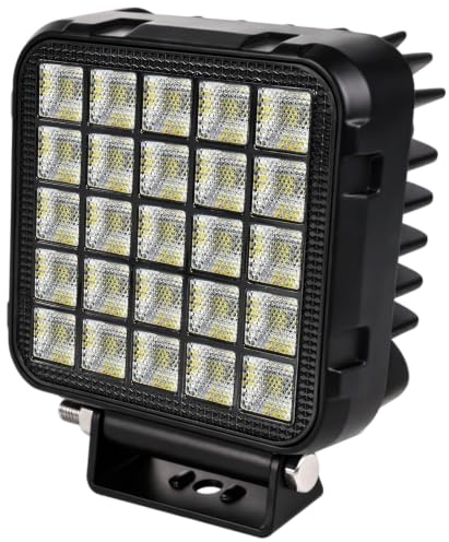 antom Faro de Trabajo LED 172W 9-60V, 108 LED 6500K Blanco y 3000K Ámbar | IP68, 3 Modos de Luz, Antinterferencias, Foco LED 12V/24V para Tractor, Camión, SUV, Maquinaria – 1 Unidad
