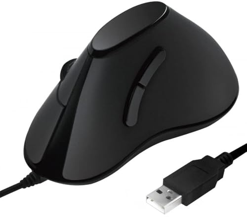 LogiLink ID0158 - Ergonomische Vertical-Maus, USB (Kabell?nge: 1,5m), schwarz