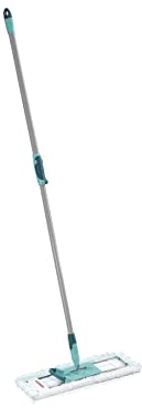 Leifheit Mopa Profi XL Micro Duo con bastone telescopico in acciaio, mop professionale con custodia per lavaggio, mop mop mop con giunto mobile a 360°
