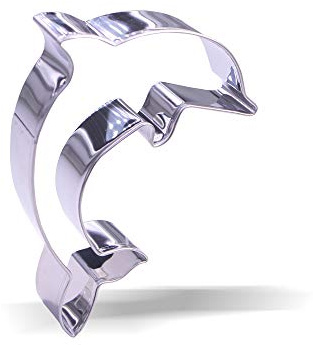 10.2 cm Dolphin Cookie Cutter - Stainless Steel