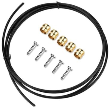Keenso Fahrrad Hydraulik Bremsleitung, Mountainbike Hydraulik Scheibenbremse Bremsleitung mit Einsatz Verbindungsschrauben & H90 Olivenringe