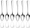 6 Pcs Stainless Steel Grapefruit Spoon Scraping Spoon Dessert Spoons for Apple, Kiwi, Papaya, Orange and Ice Cream