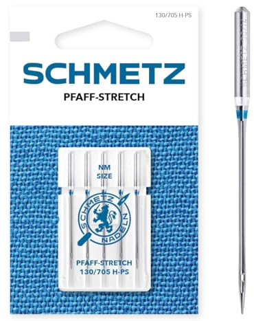 SCHMETZ | Pfaff-Stretch | 90/14 | 5 Nähmaschinennadeln | 130/705 H-PS | für alle gängigen Haushaltsnähmaschinen
