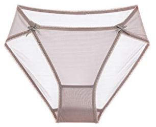 SilRiver Culotte Bikini 100% Soie pour Femme, Culotte Hipster, Sexy et Confortable, Culotte Tanga Respirante (Rose, XL)
