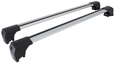 OMAC Barres de Toit en Aluminium pour Peugeot 5008 II 2017-2024 – City Crash – ISO/Pas 11154:2006 – Antivol Inclus – Charge Max 75 kg – 2 Barres Argent