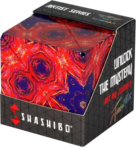Shashibo Formwechsel-Box – Preisgekrönter, patentierter Zappelwürfel mit 36 Seltenerdmagneten – lässt Sich in über 100 Formen verwandeln (Fire Goddess)