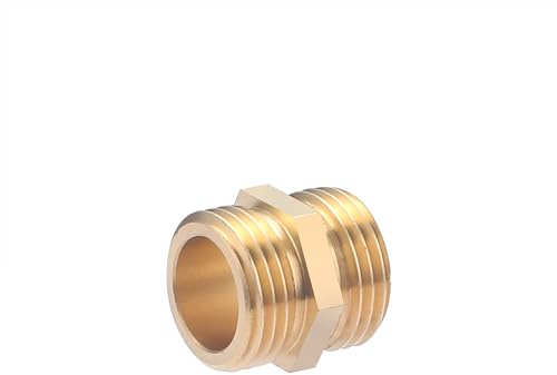 Manguitos macho-macho 1/2 | 10 unidades | Conexión resistente y duradera | Ideal para fontanería, reparaciones y montajes | Fácil instalación y ajuste seguro | QUICK PLOMBERIE