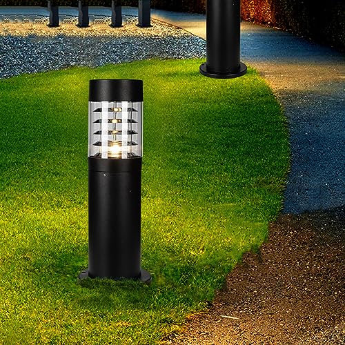 Mengjay Außenleuchte, Stehleuchte in antikem Look Wegeleuchte, E27-Fassung, Retro/Vintage Gartenlampe IP44, ohne Leuchtmittel
